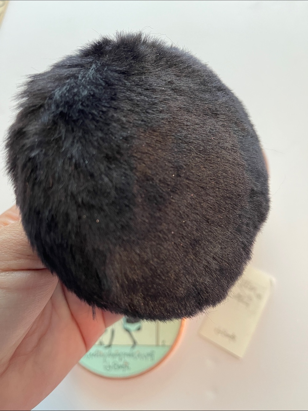 Vintage Y2K Benefit Rare Kitten Shops New York City copper sparkle powder puff - Picture 7 of 7